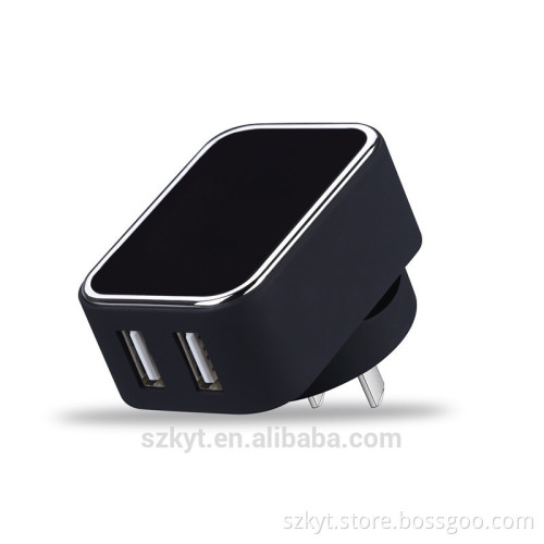 5V 4A Newest AU EU US KR version Dual usb charger for Travel with factory price